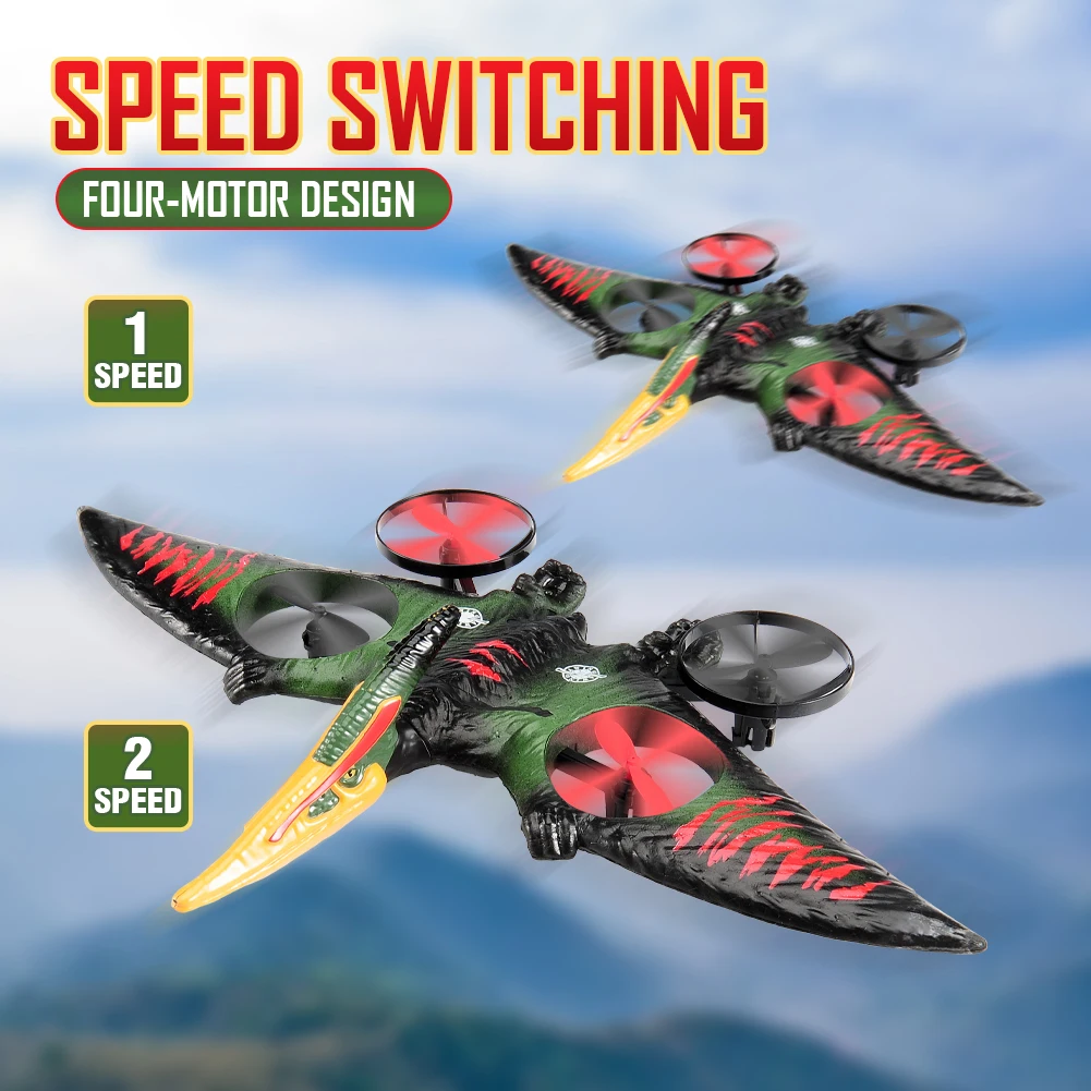 RC Plane Pterosaur 6-Axis Gyro EPP Foam RC Aircraft With Led