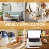 Wood Tea Bag Storage Organizer Container Box Stackable, 6 Compartments Wooden Holder Desktop Pen Holder Office Organizer 3