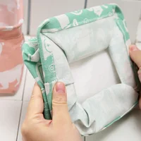 Foldable Storage Box Dormitory Sundries Storage Box Household Cotton Linen Fabric Desktop Storage Basket Cosmetic Organizer 6