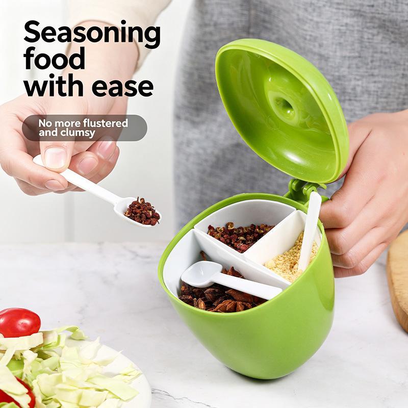 SUSU 1pc Creative Seasoning Jar Container Spice Rack Organizer Outdoor Camping Seasoning Bottle Kitchen Gadget