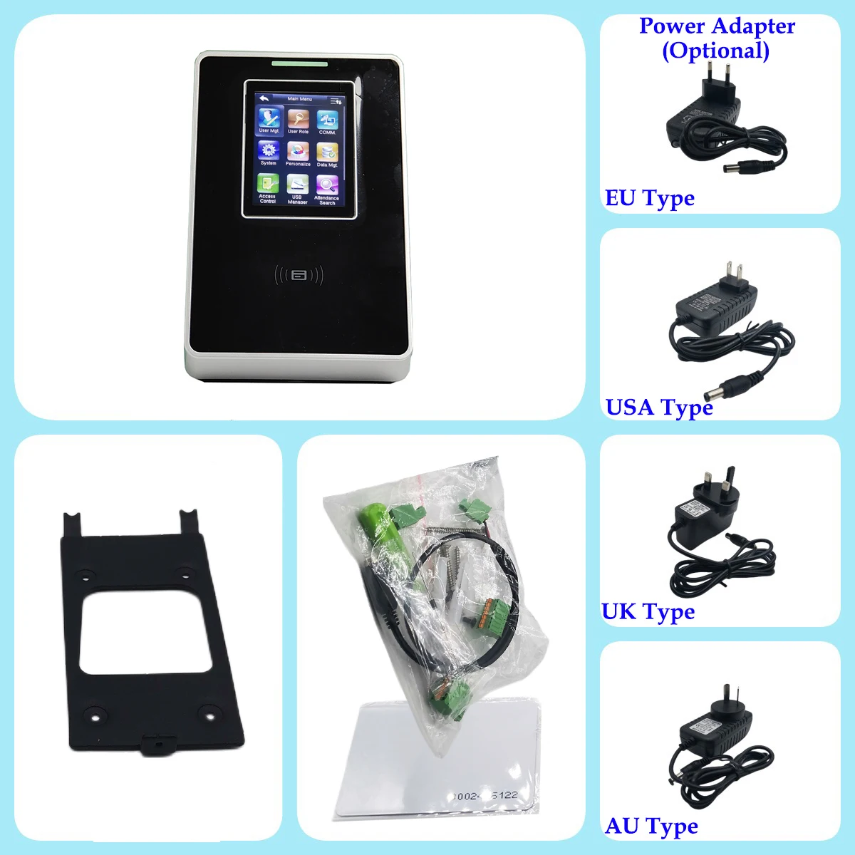 ZKTime 5.0 Tcp/ip RFID 125khz Proximity Card Time Attendance and Door Lock Access Control System SC700