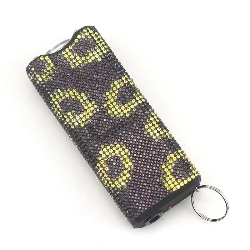 Description Picture 3 of itemDiamondInlaid Multifunctional Portable Outdoor Tool Flashlight Arc Lighter USB Rechargeable Women's Gift