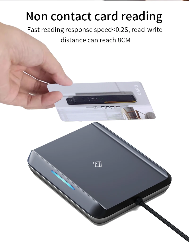TTLOCK Card Encoder Smart Card Sensor NFC 13.56M M1 IC Card Reader RFID Chip Sca