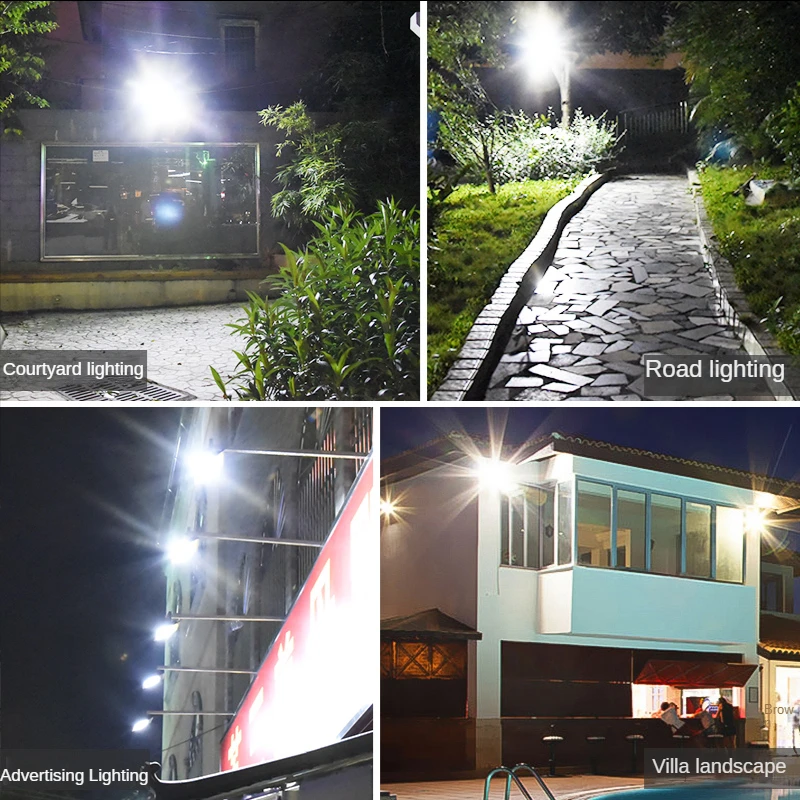 LED lighting black shell AC220V IP67 waterproof outdoor courtyard street light spotlight Christmas stage projection light. led flood light