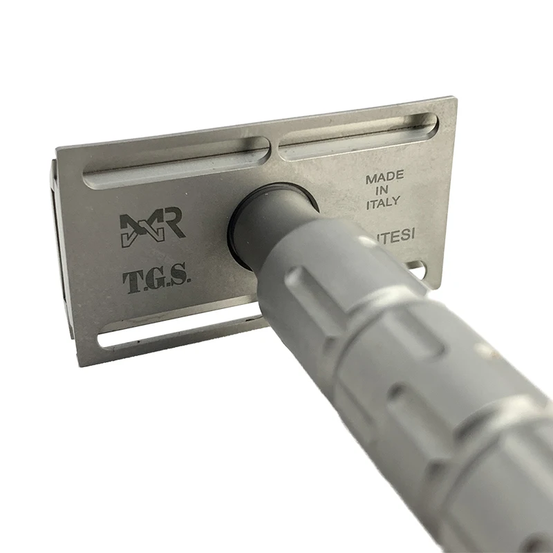 Italy SYNTESI Double Edge Safety Razor, CNC Machined STAINLESS STEEL Blades for Men and Women 4