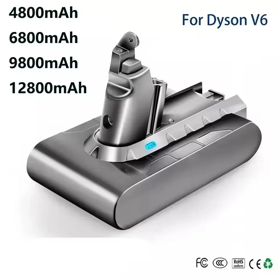 Vacuum Cleaner Battery Original 21.6V 38000mAh Li-ion Battery for Dyson V6 DC58 DC59 DC62 DC74 SV09 SV07 SV03 965874-02 Vacuum Cleaner Battery L30