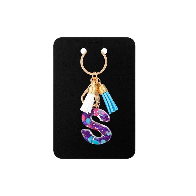 Keychain Display Cards with Self Sealing Bags for Cards Jewelry Packaging