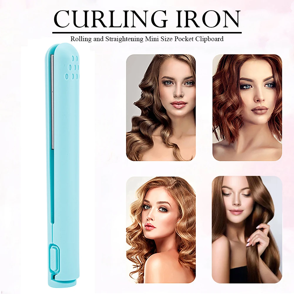 Type-C Curling Iron Curling Straight Dual-purpose Cordless Hair Curler Portable Student Dormitory Hairstyle Accessories