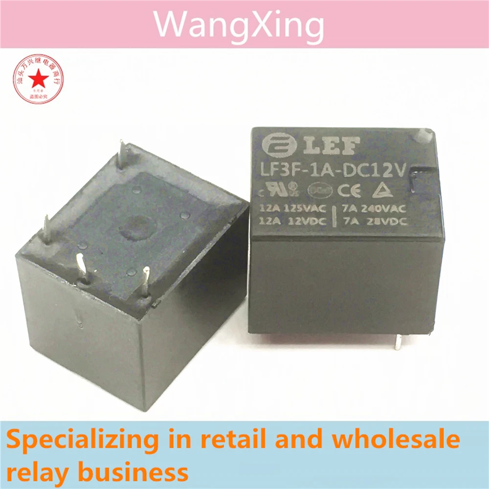 

LF3F-1A-DC6V LF3F-1A-DC12V LF3F-1A-DC24V Electromagnetic Power Relay 4 Pins