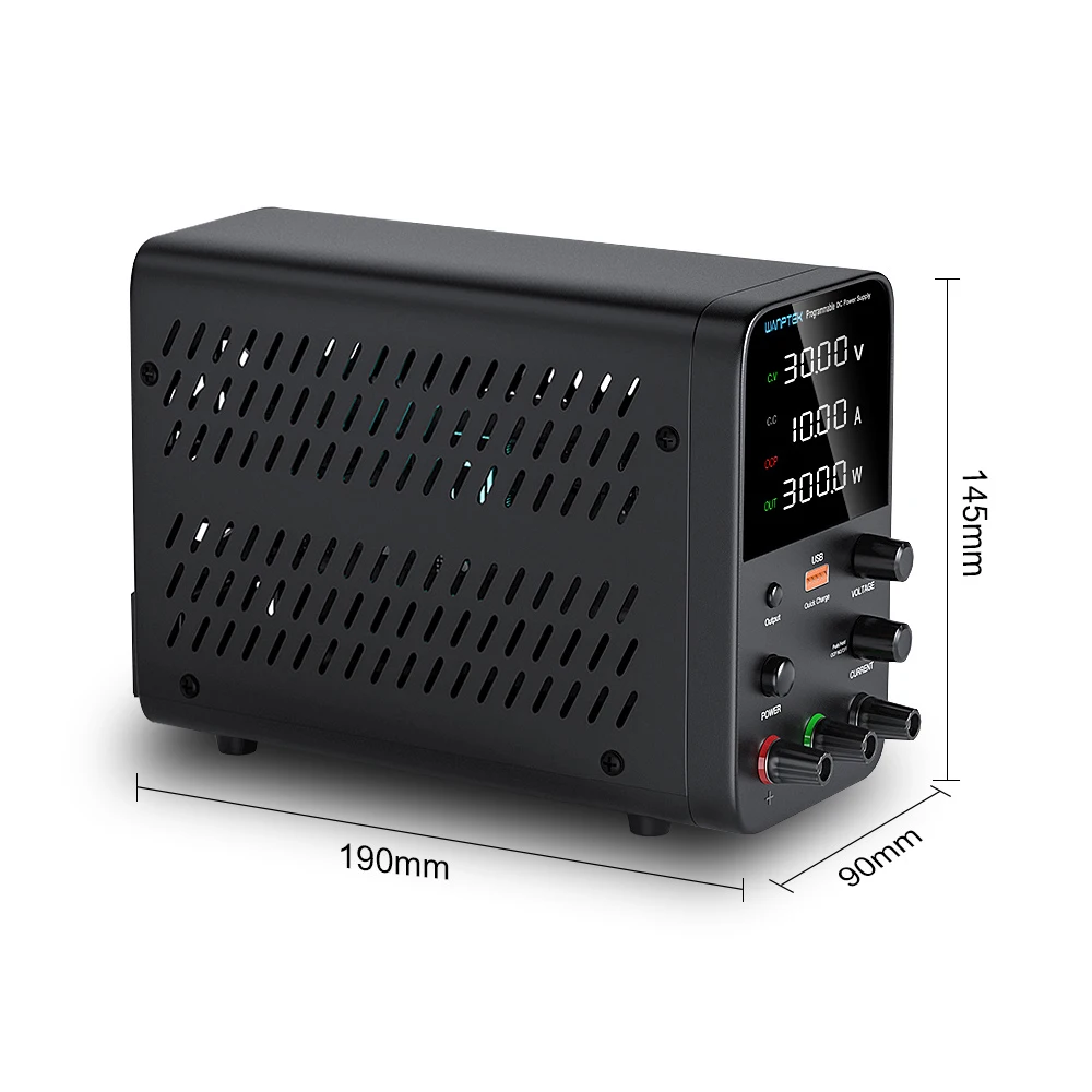Wanptek adjustable DC power supply 30V 10A laboratory programmable power supply 60V 5A USB power supply short circuit alarm