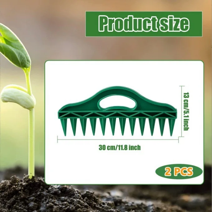 ثقب البذر الناخس التربة ثقب سريع اللكم البستنة أداة تباعد البذور نبات الخضار البذر وقطع