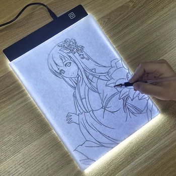 LED photocopying table drawing board children's light-transmitting copying table brightness adjustable night light notepad toy 1