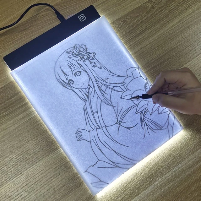 LED photocopying table drawing board children's light-transmitting copying table brightness adjustable night light notepad toy 1