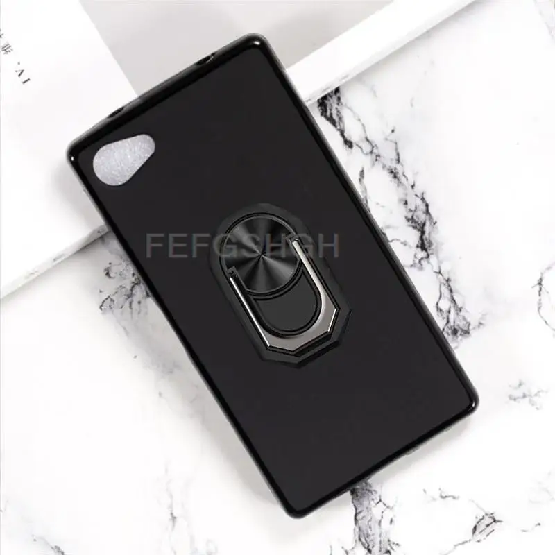 Per Sony Xperia Z5 Compact E5803 E5823 4.6 "Custodia Morbida In Silicone Tpu Con Anello Posteriore Per Sony Xperia Z5 Mini Cover Per Telefono