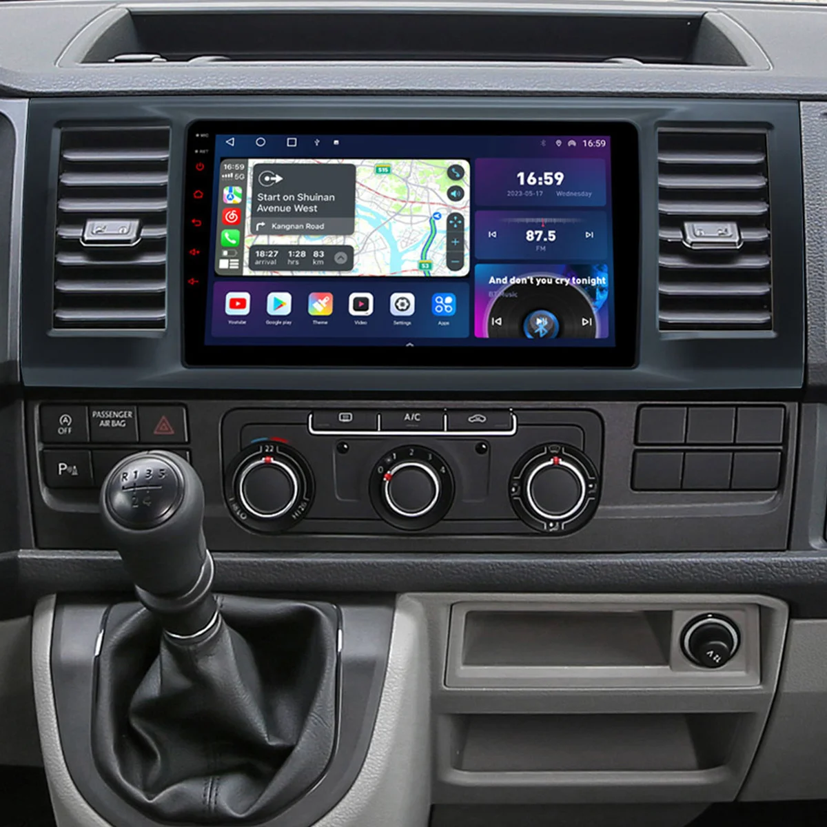 

Qled 2000*1200 8core 8+256g Android Auto Car Radio for Volkswagen Vw Transporter Caravelle 6 T6.1 T6 2015-2020 Gps Parrot Bt