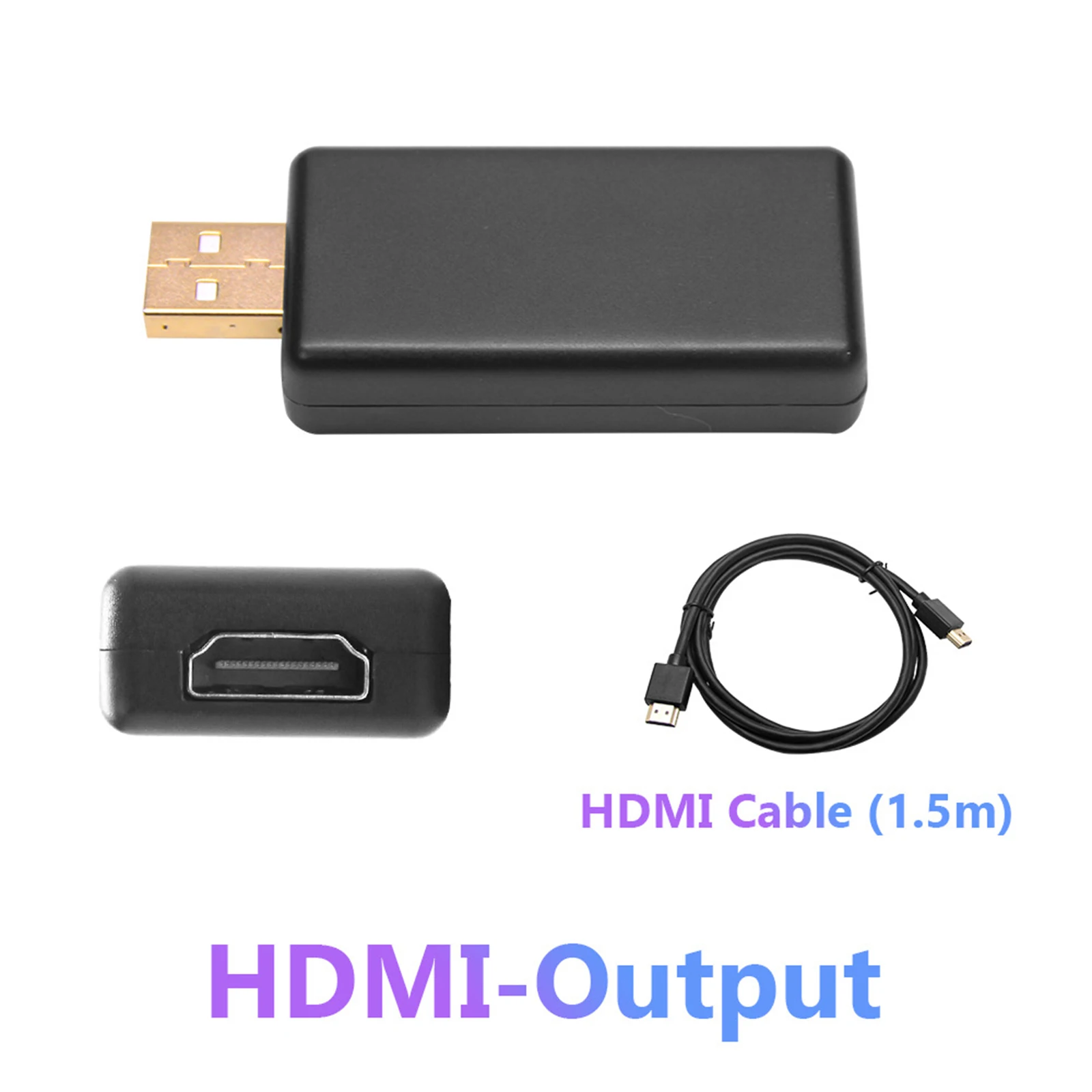 

Адаптер с USB на CVBS RCA HDMI для видеовыхода, приставка с интерфейсом для подключения к телевизору, дисплейное устройство для Android, радио, мультимедийный плеер