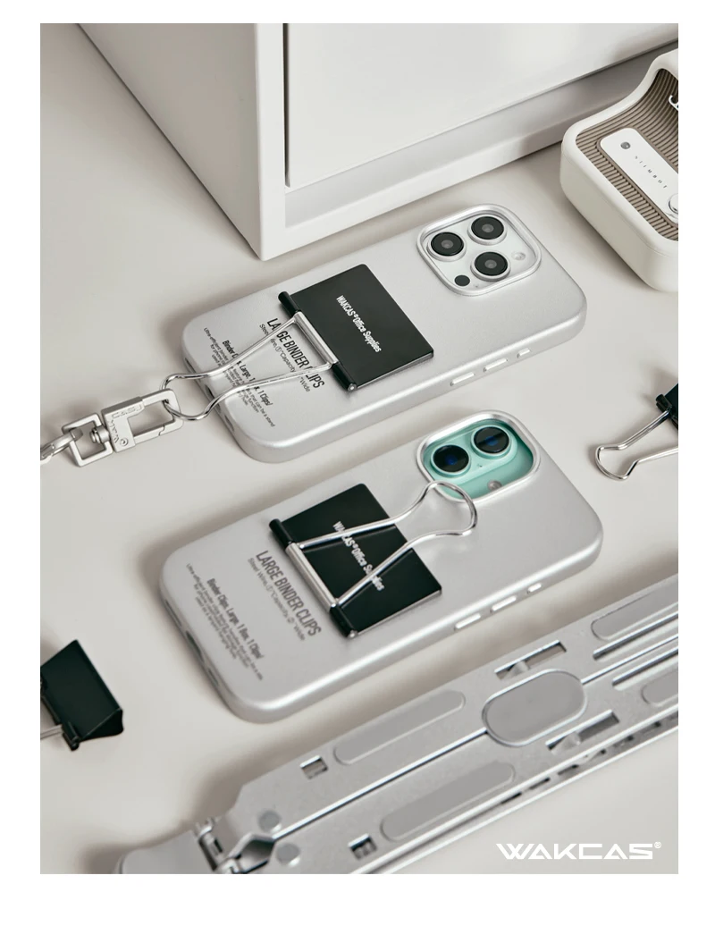 Wakcas Niche Design Leather Stand Folder Case for iPhone