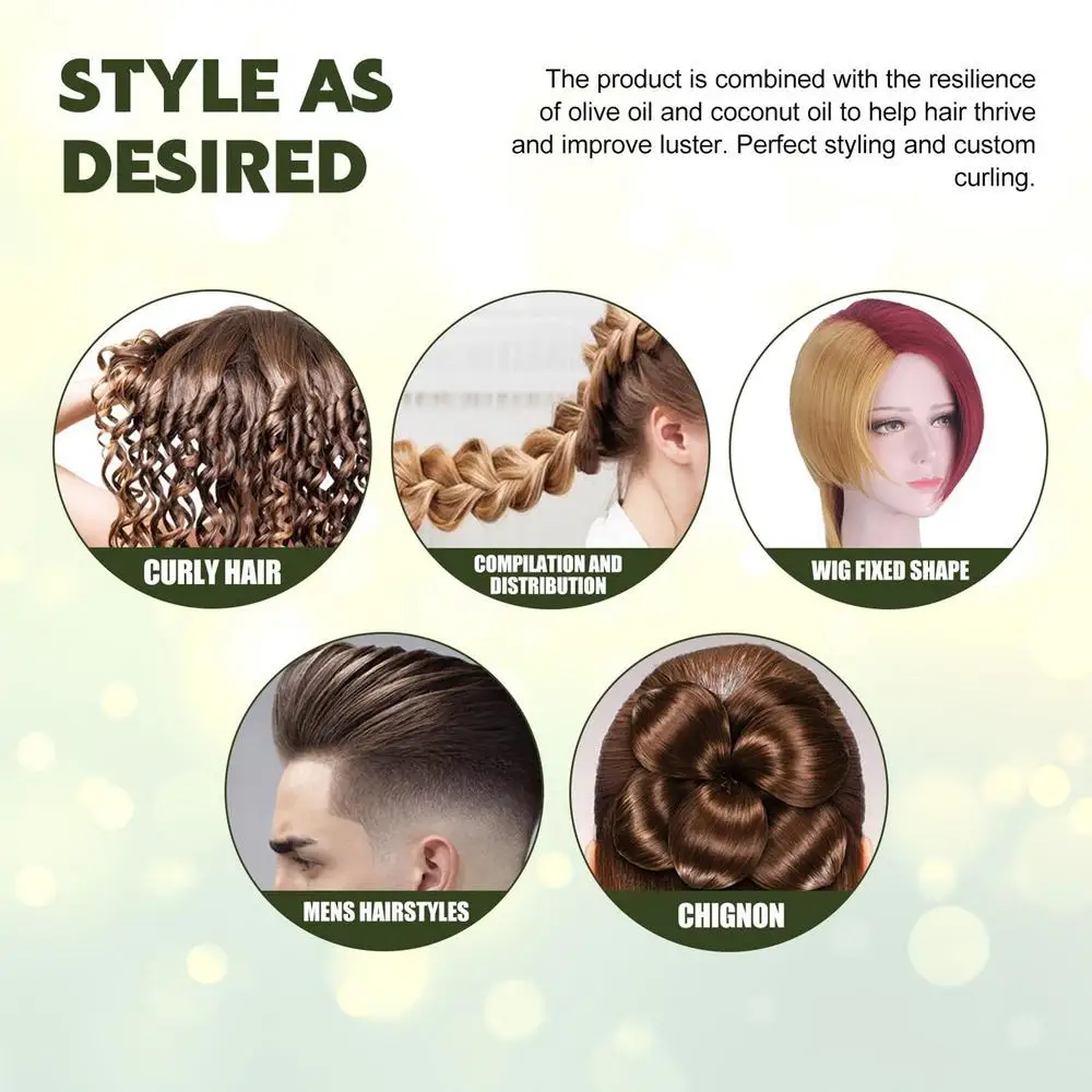 Description Picture 5 of itemCurling Hair Mousse Curl Booster Defining Spray Hair Curling Enhancer Moisturizing Styling Serum Nourishing Hair Mousse