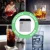 Ice Cube Maker Machine | First Cubes in 15 Minutes, 40 lbs. of Ice in 24 Hours |  Portable Design in Stainless Steel - IM200SS 4