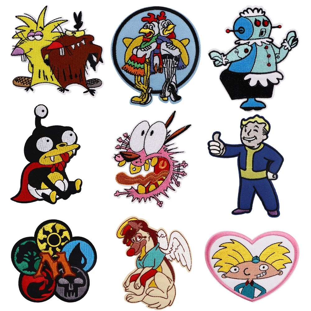 

Cartoon America Manga Badges DIY Patch for Clothes Hat Bag Cartoon Embroidered Sewing Applique Fabric Apparel Accessories