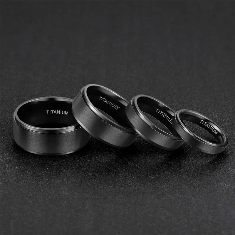 Titanium Ring For Men Women Wedding Engagement Jewelry Band 4/6/8/10 mm Size 4-15 wedding rings womens ring couple rings finger rings jewelry rings ring jewelry
