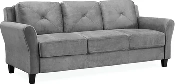 Lifestyle Solutions Sofa, Grey sofa set living room furniture 1