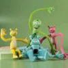 4pcs luminous/non luminous stretching robot telescopic tube decompression toy LaLaLaLe funny puzzle toy gift color random 1
