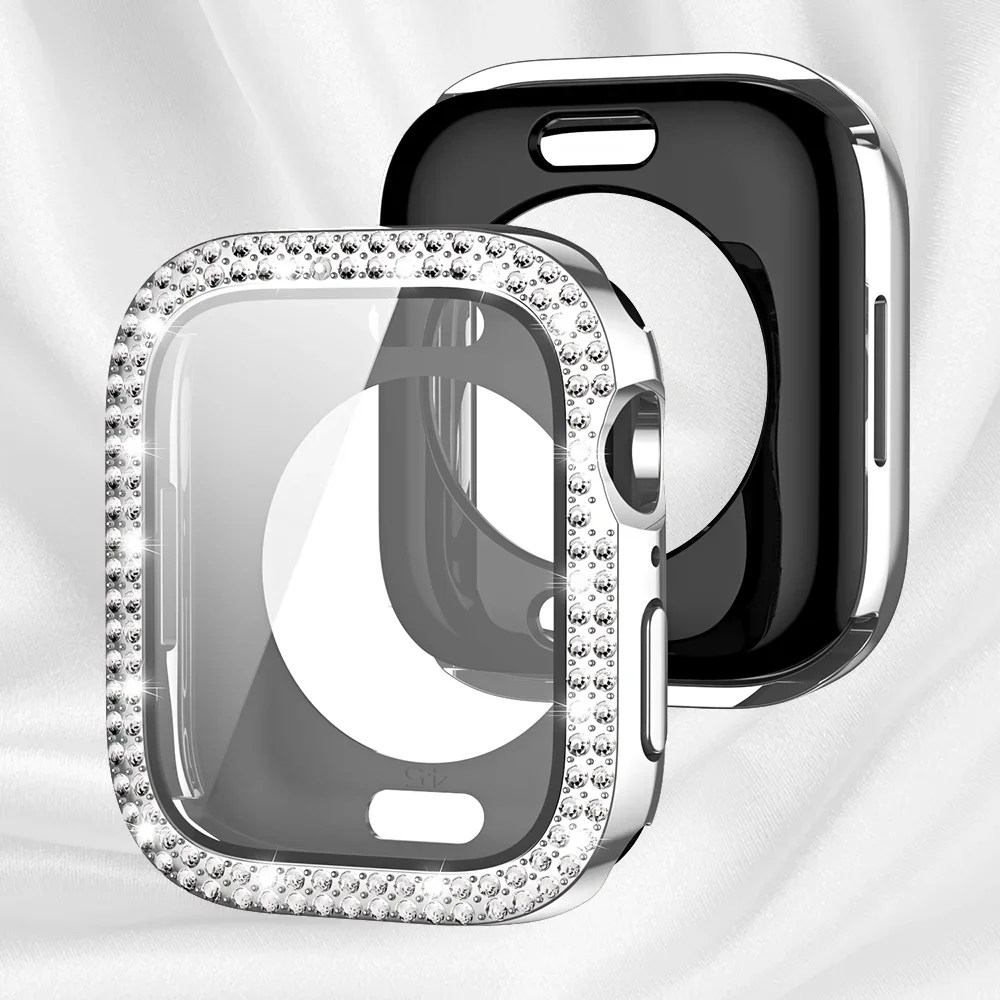 Luxury Diamond Bling Protective Glass + Cover
