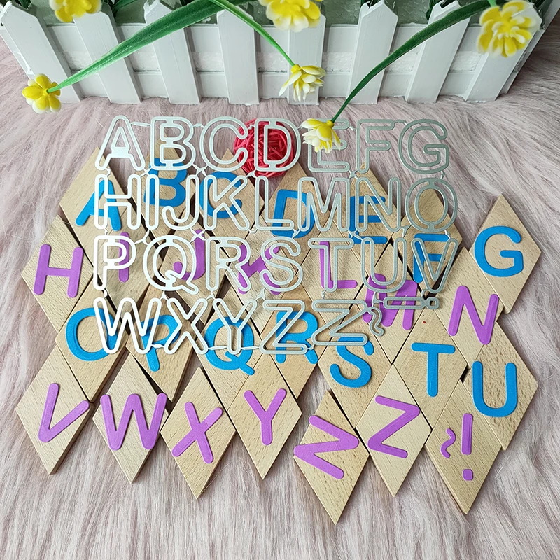 

New 26 Letters metal cutting die mould scrapbook decoration embossed photo album decoration card making DIY handicrafts