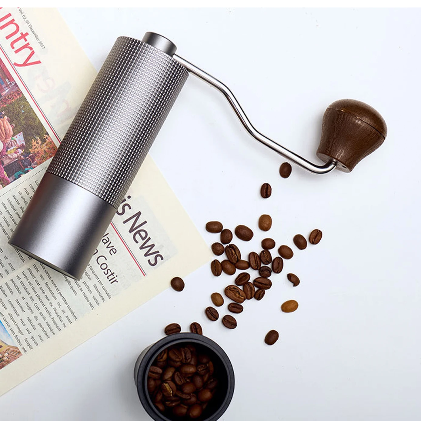 Manual Coffee Grinder CNC Stainless Steel Grinding Core Adjustable