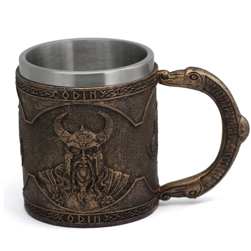 Viking Ship Draon Drakkar Tankard Mug Nordic Beer Cup Large Size