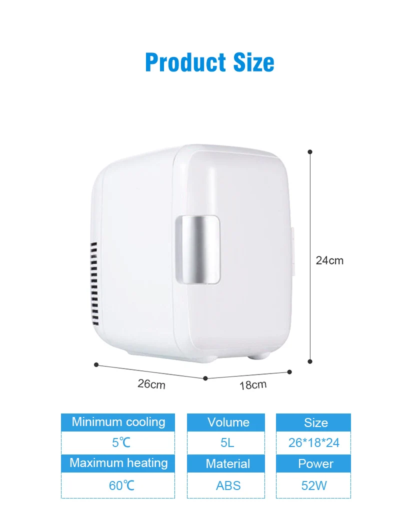Mini Refrigerator Compact Multifunction Portable Beauty Face Cosmetics