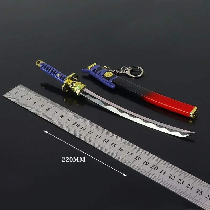 22CM Valorant Weapon Onimaru Kunitsuna Melee Weapon Model Oni EP 6 Skin Game Periphery Steel Samurai Sword Gifts Boys Toys