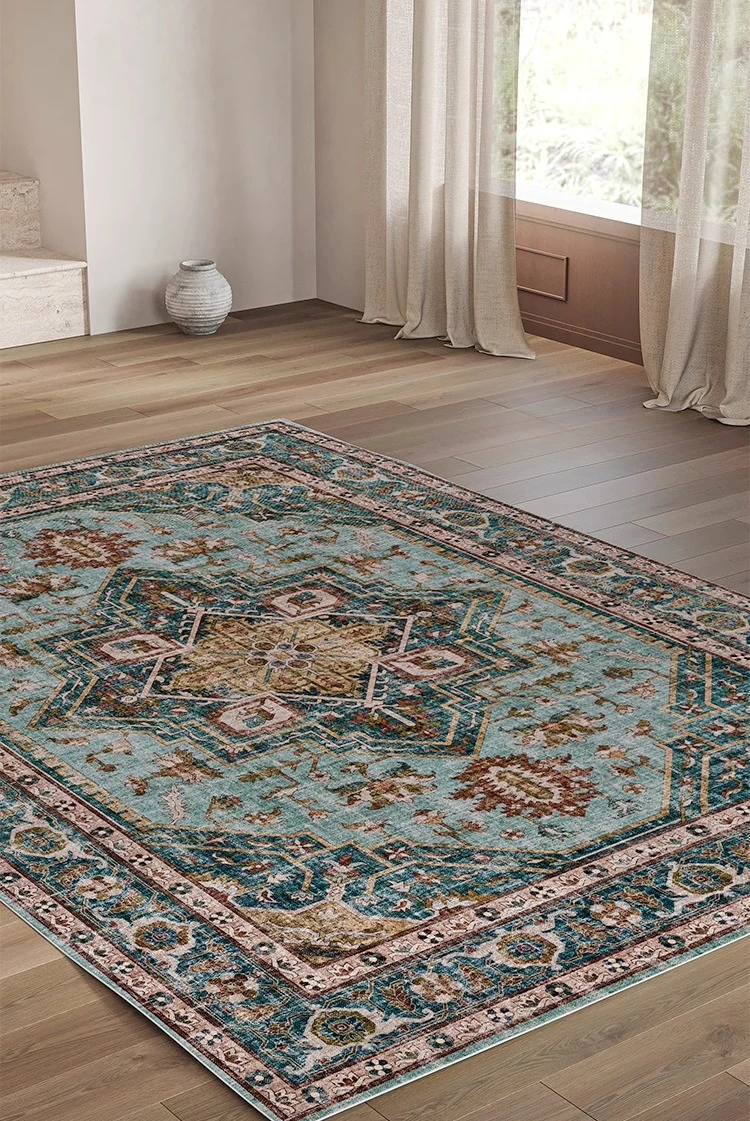 Retro Persian Type Rug Bohemian Living Room Decorative Carpet Comfortable Soft Bedroom Rug Non Slip Machine Washable Carpets 양탄자
