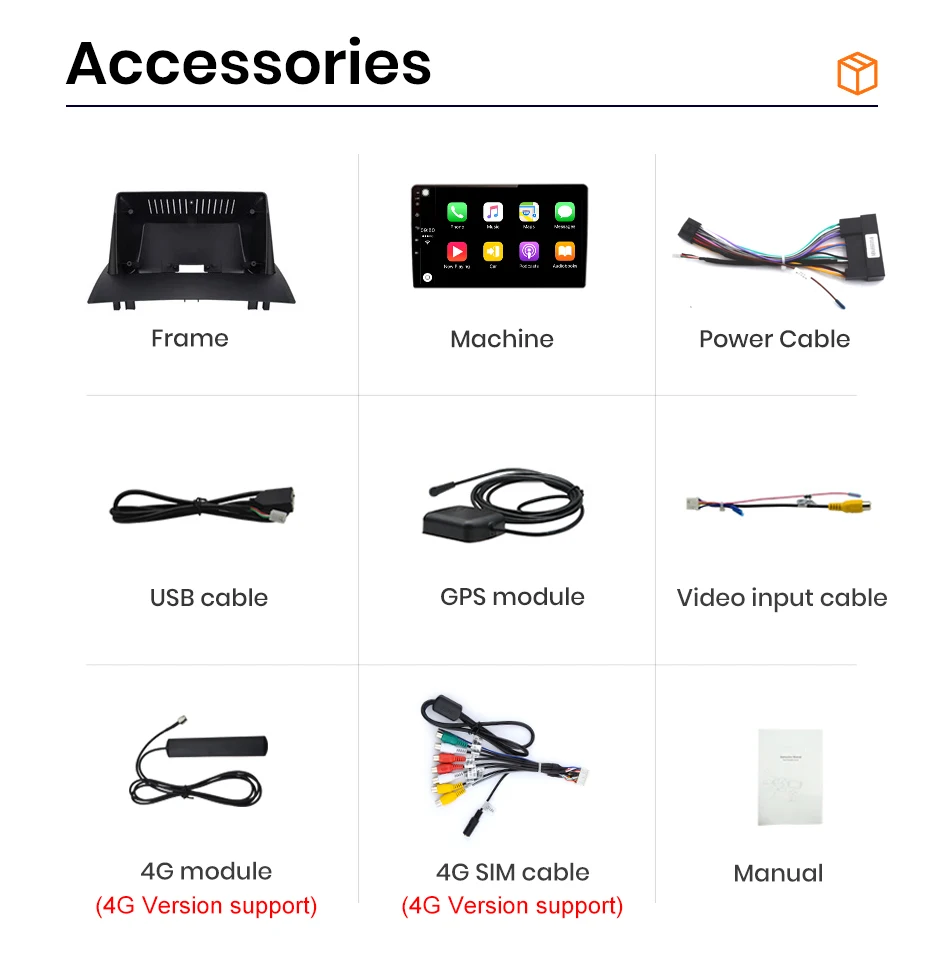 Für Renault Megane 2 2002–2009 Wireless CarPlay für Apple Android Auto Autoradio GPS IPS RDS FM WiFi BT 4G Multimedia Stereo – Detail 18