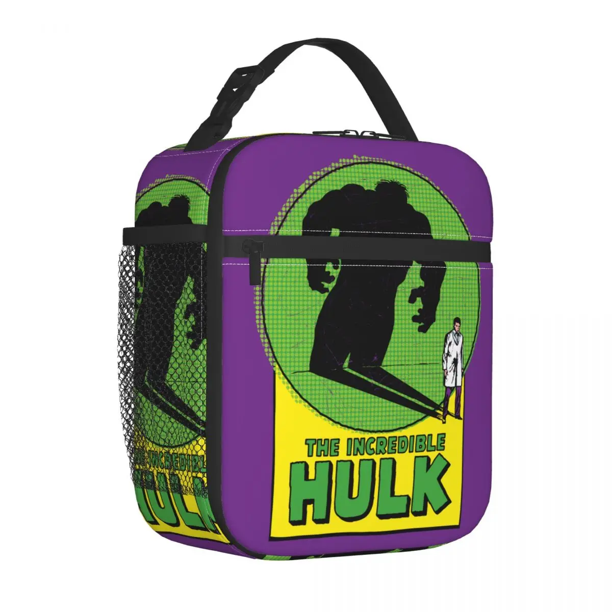 The Amazing Hulk Vintage Shadow Insulated Lunch Bag Large Lunch Container Cooler Bag Tote Lunch Box School Picnic Bento Pouch