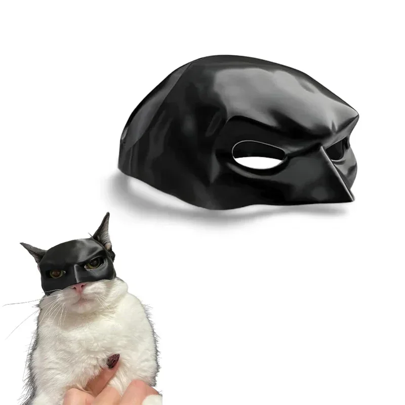 Cat Bat Cool Man Mask Cat Avenger Mask Matte Cute Bat Superhero Toys Halloween Costume Cats Pet Supplies pet mask pet halloween costume cat bat mask