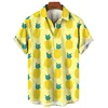 New 3D Fruits Pineapple Printing Shirts For Women Children Fashion Funny Short Shirts Summer Hawaiian Shirts & Blouses Men Tops 1