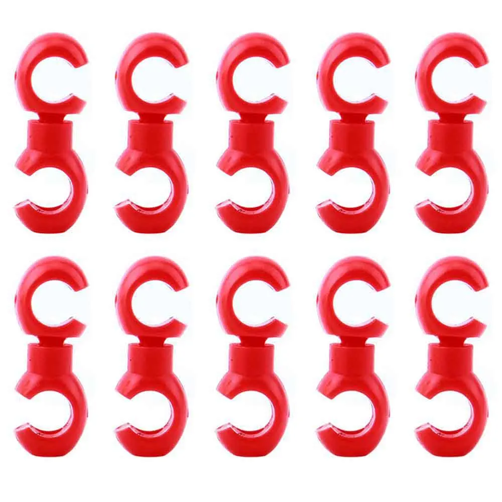 Rotatable Bicycle Brake and Gear Cable Clips for Enhanced Cycling Performance - 10-Pack