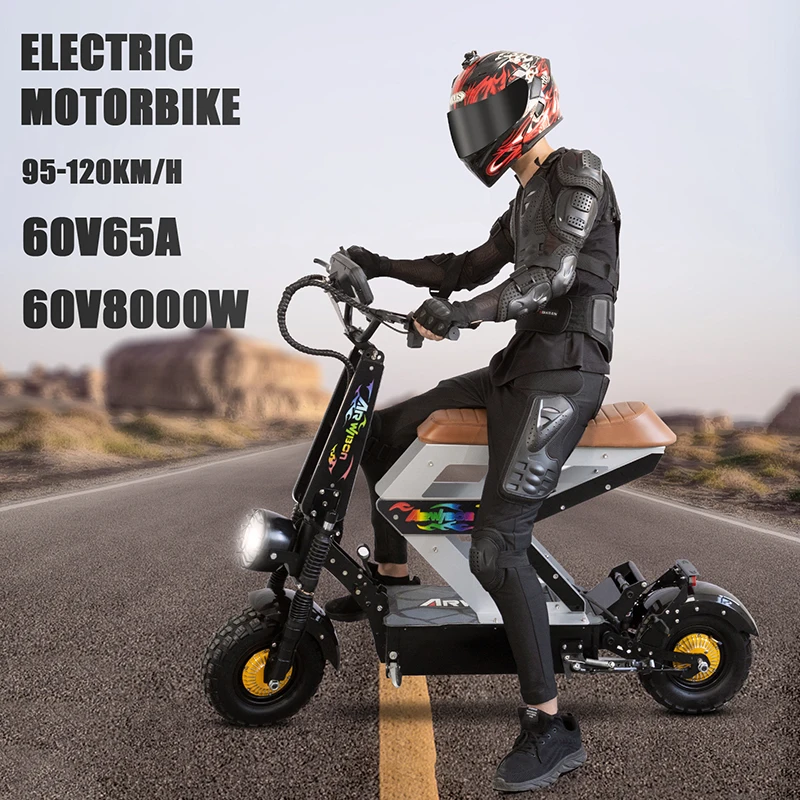 8000W dual motor 60V 65AH battery Adult Electric Scooter 13-inch tire M01 China warehouse