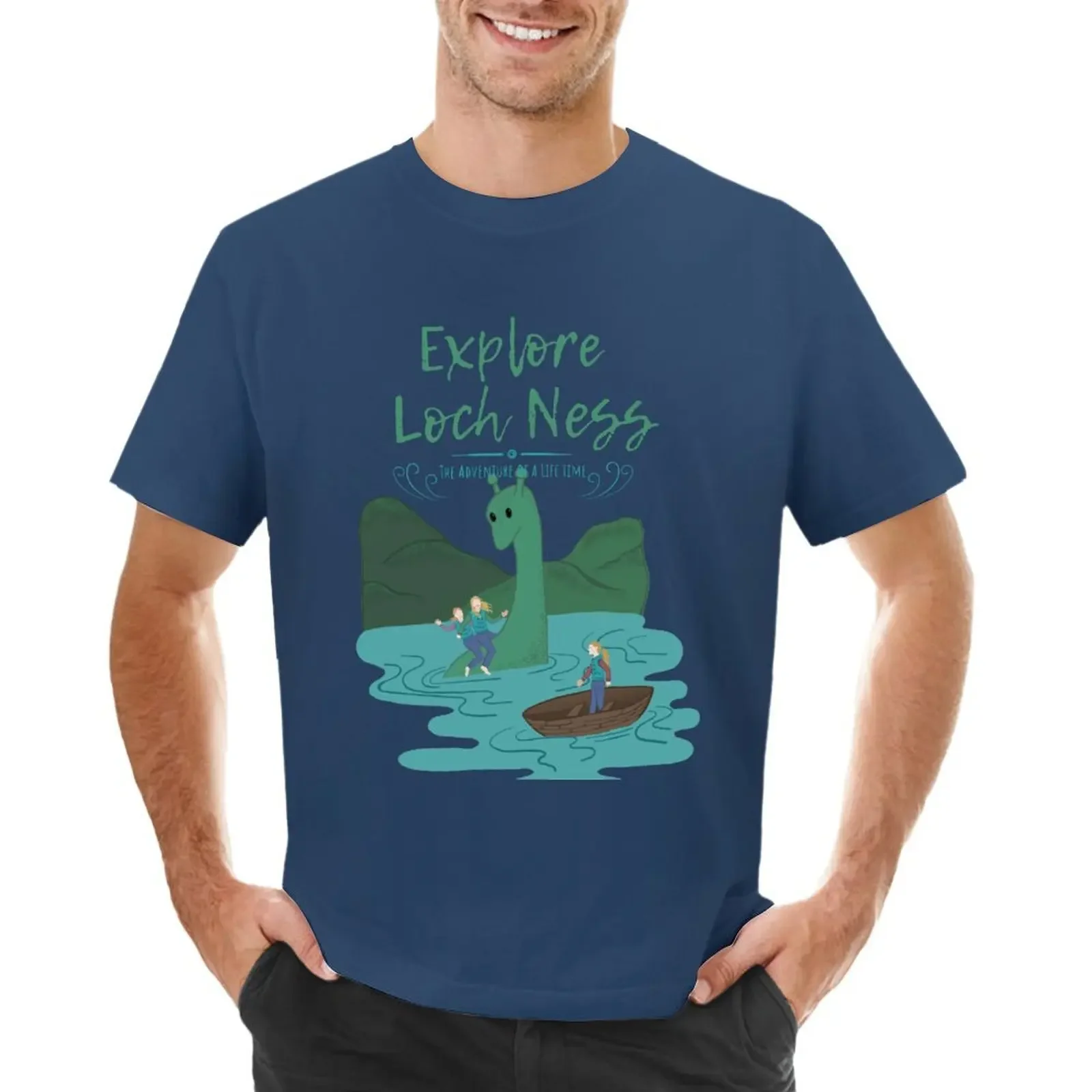 

Explore Loch Ness T-shirt kawaii clothes oversized vintage heavy weight t shirts for men