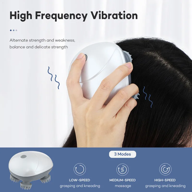 

Electric Head Massager Deep Massage Vibrating Scalp Massage Machine Body Head Dragon Claw Deep Kneading Relaxing Health Care