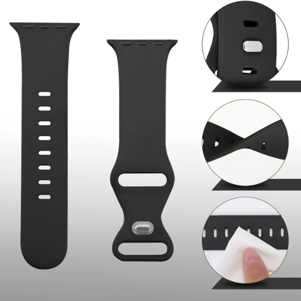 Elegant Silicone Loop Watch Band for Women - Assorted Sizes