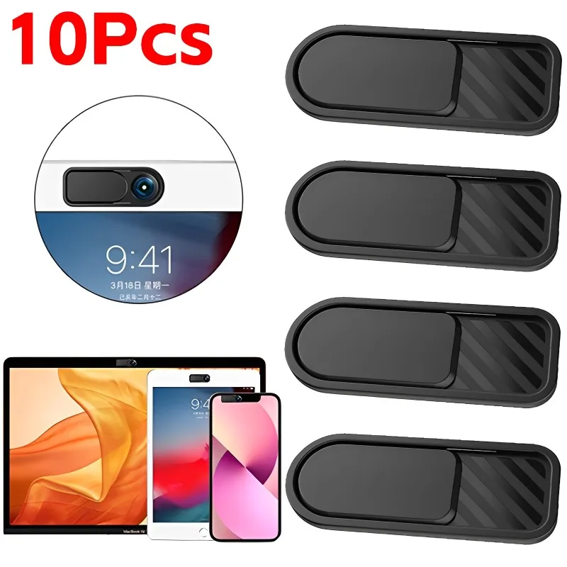 Cache Webcam 3 Pièces Ultra-mince – Protection Vie Privée Pour PC Portable, Smartphone, Tablette | Adhésif Solide Et Sans Résidu