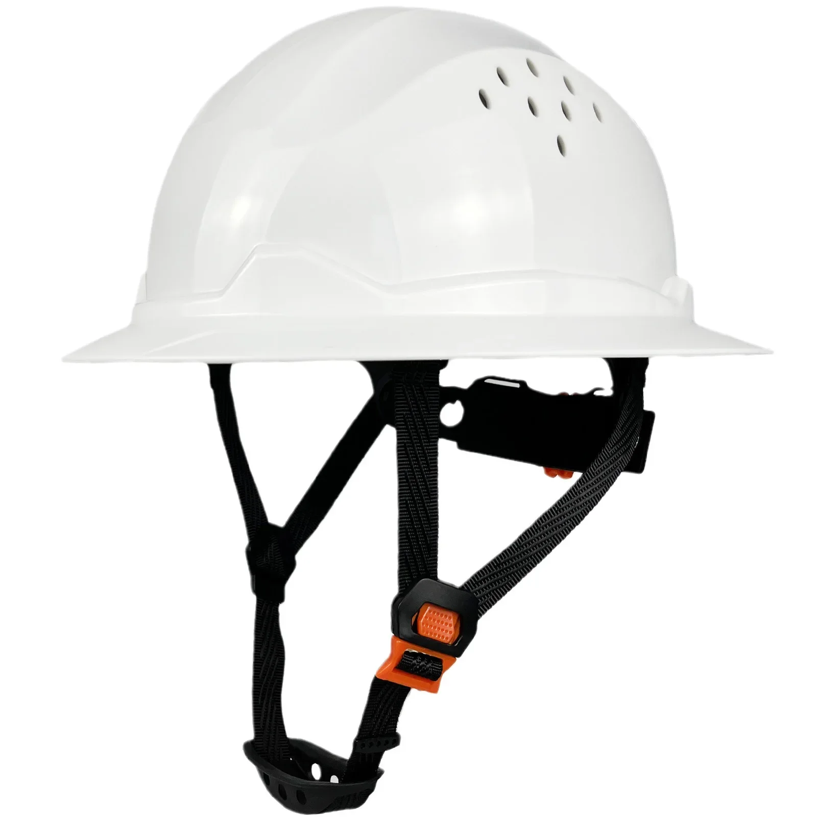 Safety Helmet Wide Full Brim Hard Hat Lightweight High Strength Work Cap Construction Railway Metallurgy Mine Summer Sunshade