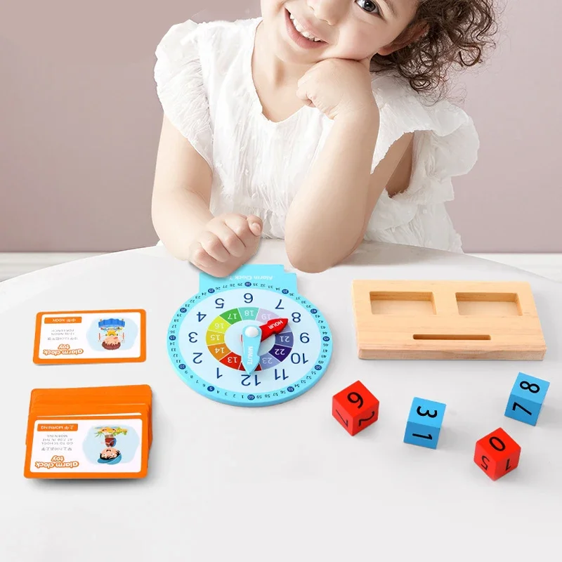 Teaching Clock Activities Set Educational Toys For Kids Helps Learn To Tell Time Kindergartner Learning Toy Supplies