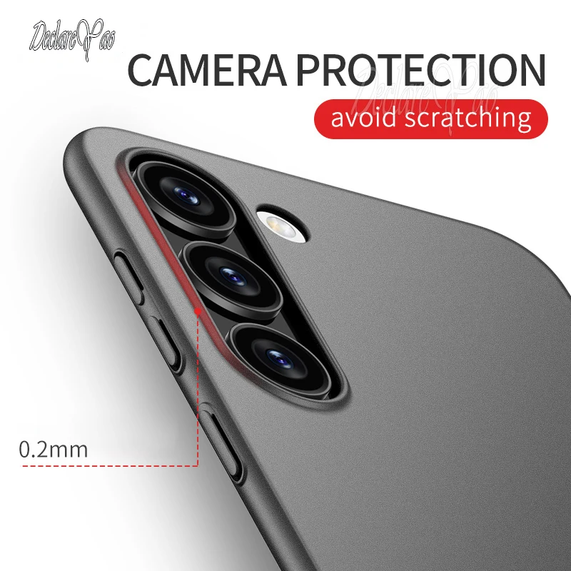 DECLAREYAO Original Slim Light Hard Matte Phone Case For Samsung Galaxy S23 Ultra S24 S22 S21 S20 FE S10 Plus Back Cover Frosted 4