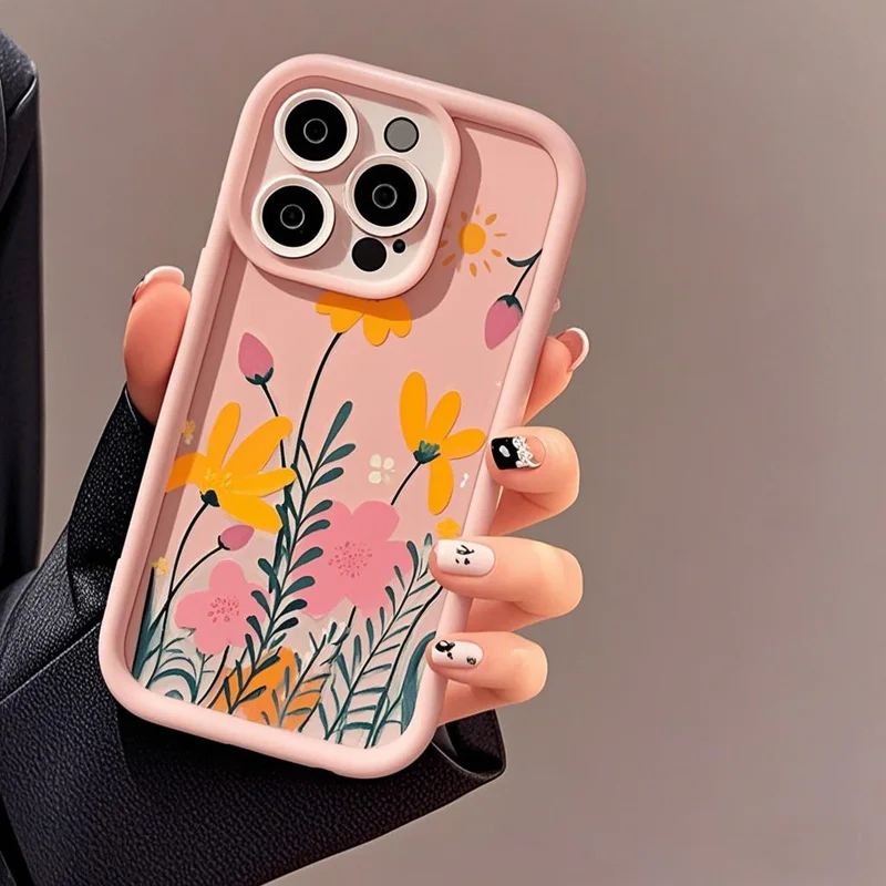 Vibrant Summer Flower Matte TPU Phone Case