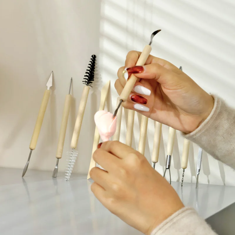 Clay Diy Pottery Tool Carving Sculpture Knife Polymer 11Pcs