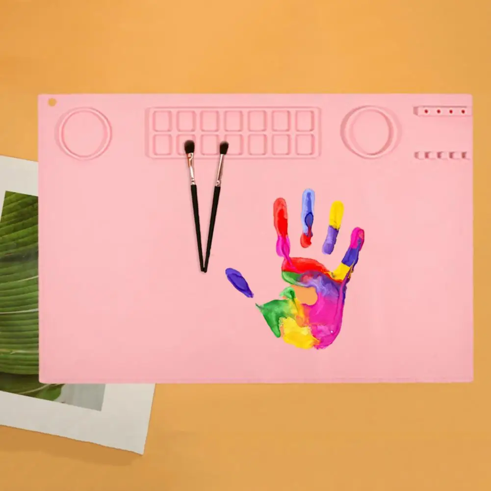 Silicone Drawing Board Kids Graffiti Drawing Board Oil Painting Waterproof Foldable DIY Pad School Accessories, silicone painting pad